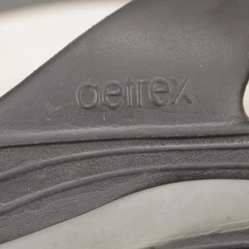 Aetrex Comfort Slide Sandals Mens 10 Black Synthetic Orthopedic